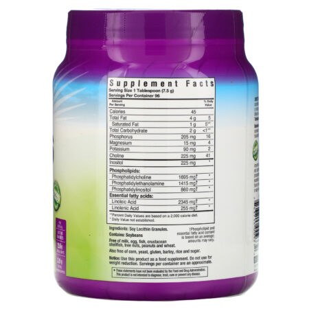 Bluebonnet Nutrition, Super Terra, Grânulos de Lecitina, 25,4 oz (720 g) - Image 2