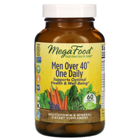 MegaFood, Men Over 40 One Daily, 60 Comprimidos