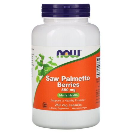 Now Foods, Frutos de Saw Palmetto, 550 mg, 250 Cápsulas Vegetais