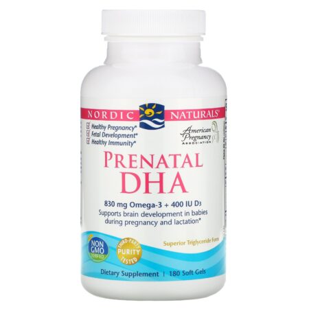 Nordic Naturals, DHA Pré-Natal, Fórmula Sem Sabor, 180 Cápsulas Softgel - Image 3