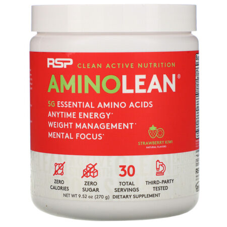 RSP Nutrition, AminoLean, Morango e Kiwi, 270 g (9,52 oz)