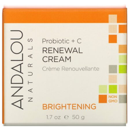 Andalou Naturals, Creme de renovação, Probiotic + C, Brightening, 50 ml (1,7 fl oz) - Image 3