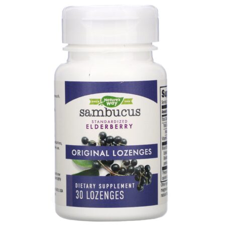 Nature's Way, Sambucus, Standardized Elderberry, Original Lozenges, 30 Lozenges - Image 3