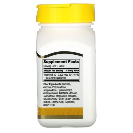 21st Century, B-12, 2.500 mcg, 110 Comprimidos Sublinguais - Imagem 2