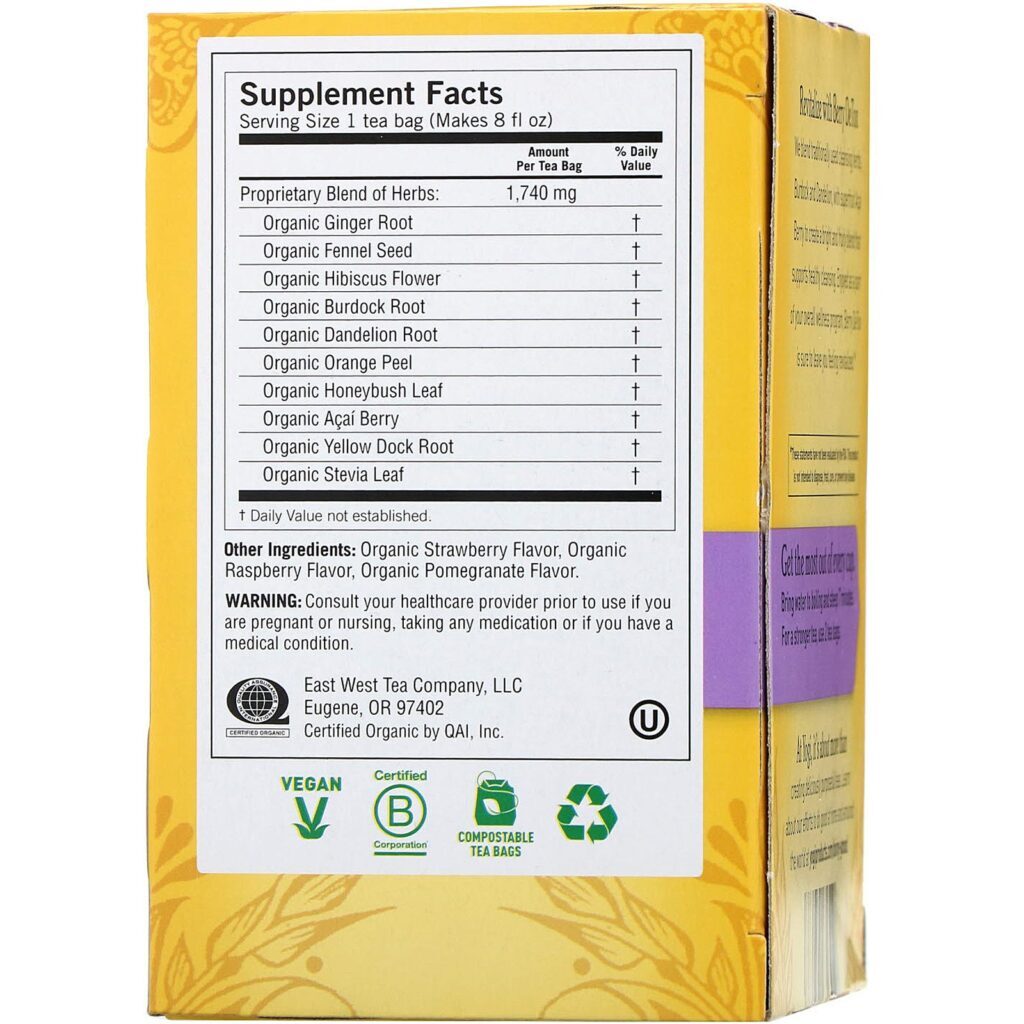 Yogi Tea, Berry DeTox, Sem Cafeína, 16 Saquinhos de Chá, 1,12 oz (32 g) - Imagem 2