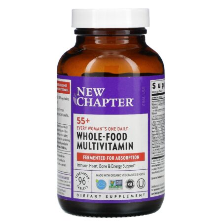 New Chapter, 55+ Every Woman's One Daily, Whole-Food Multivitamin, 96 Vegetarian Tablets - Image 3