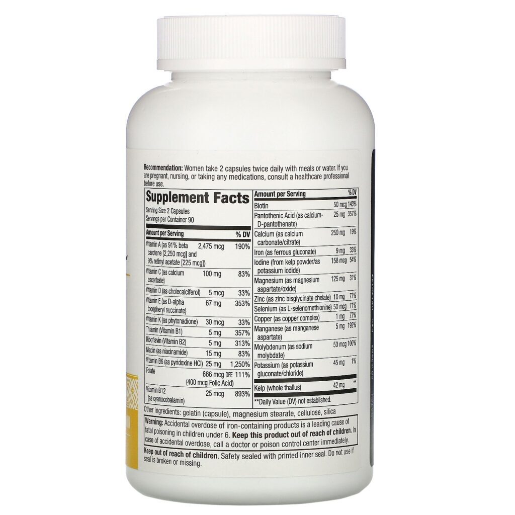 Nature's Way, Prenatal Multivitamin with Buffered Vitamin C , 180 Capsules - Imagem 2