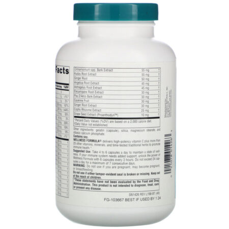 Source Naturals, Wellness Formula, Daily Immune Support, 240 Capsules - Imagem 3