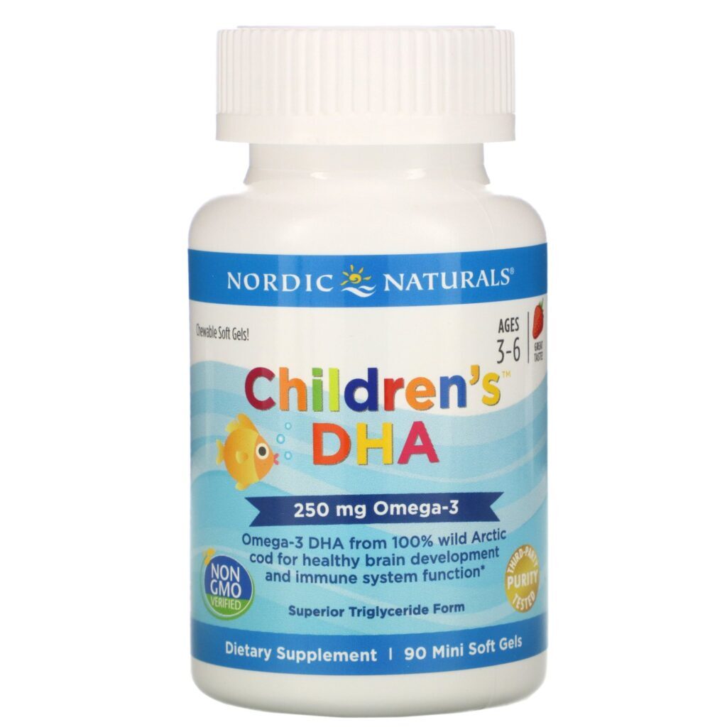 Nordic Naturals, Children's DHA, Ages 3-6, Strawberry, 250 mg, 90 Mini Soft Gels - Imagem 3