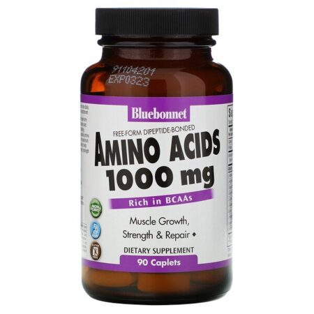 Bluebonnet Nutrition, Aminoácidos, 1000 mg, 90 Cápsulas