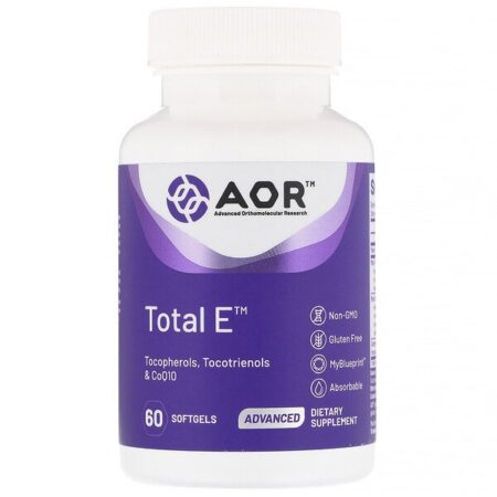 Advanced Orthomolecular Research AOR, Total E, 60 Cápsulas Gelatinosas