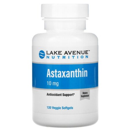 Lake Avenue Nutrition, Astaxantina, 10 mg, 120 Cápsulas Gelatinosas Vegetais