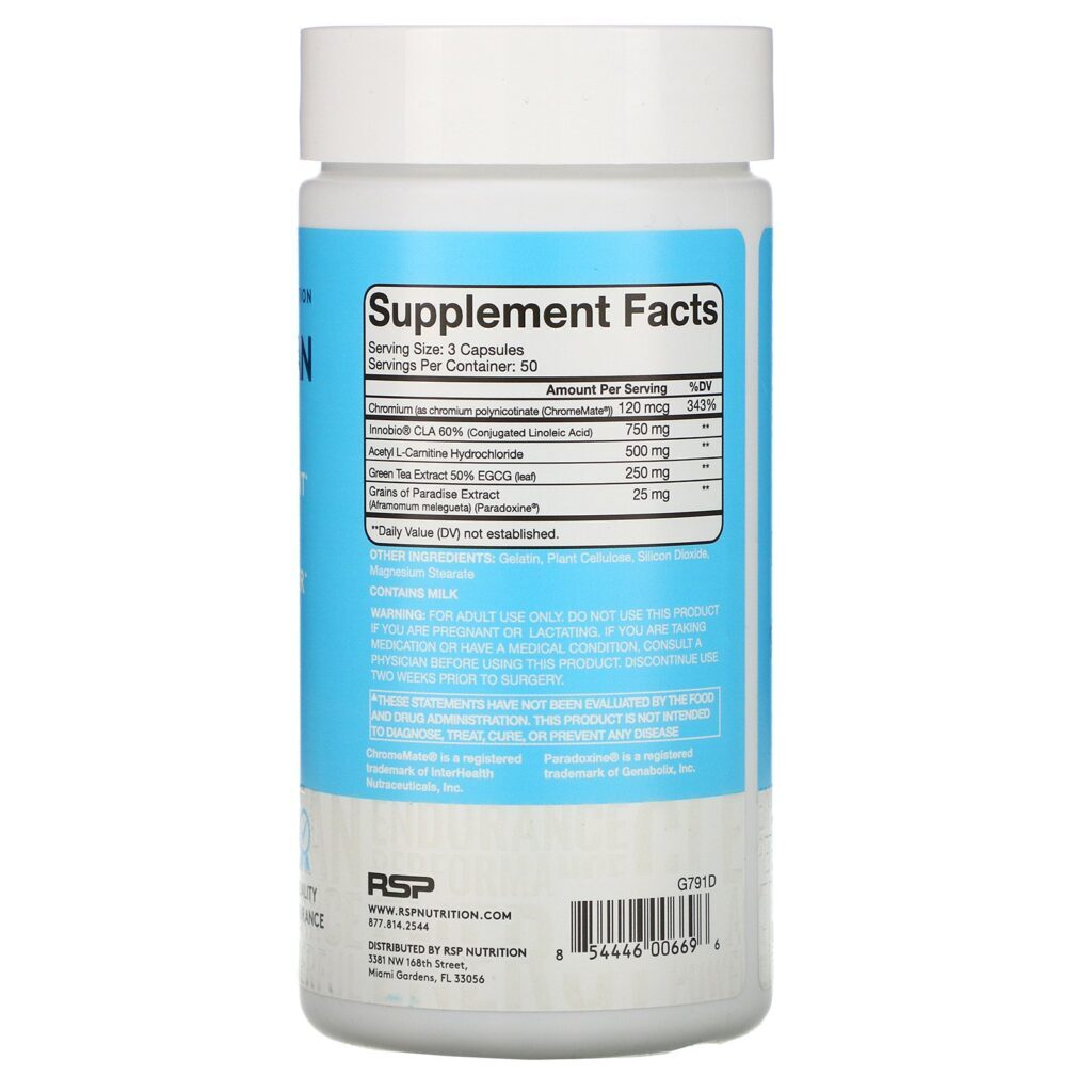 RSP Nutrition, QuadraLean Non-Stim, 150 Cápsulas - Imagem 2