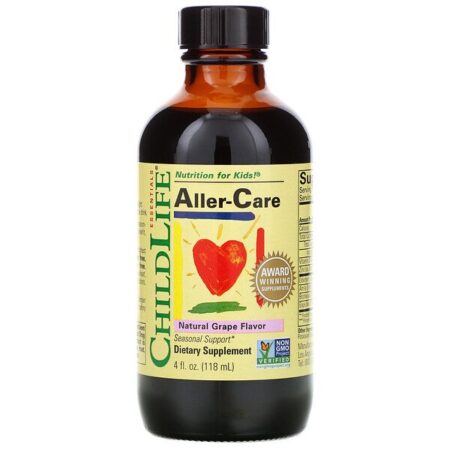 ChildLife, Essentials, Aller-Care, Sabor Natural de Uva, 118,5 ml (4 fl oz)