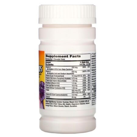 21st Century, Amiguinhos do Zoo, Suplemento Multivitamínico para Crianças com Extra C, 60 comprimidos Mastigáveis - Image 2