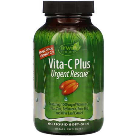 Irwin Naturals, Vita-C Plus, Resgate Urgente, 60 Cápsulas Softgel