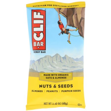 Clif Bar, Energy Bar, Nuts & Seeds, 12 Bars, 2.40 oz (68 g) Each - Image 4