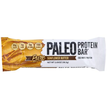 Julian Bakery, PALEO Protein Bar, Pure Sunflower Butter, 12 Bars, 2.05 oz (58.3 g) Each - Image 4