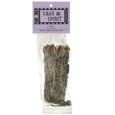 Sage Spirit, Incenso Nativo Americano, Salva, Pequeno (4-5 polegadas), 1 Incenso — foto 1