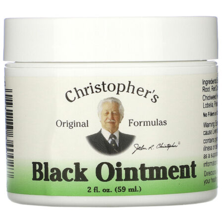 Christopher's Original Formulas, Pomada Negra, Anti-inflamatória, frasco de 2 oz (59 ml)