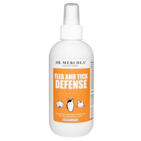 Dr. Mercola, Defesa Contra Pulgas e Carrapatos, Para Cachorros e Gatos, 8 oz (237 ml)