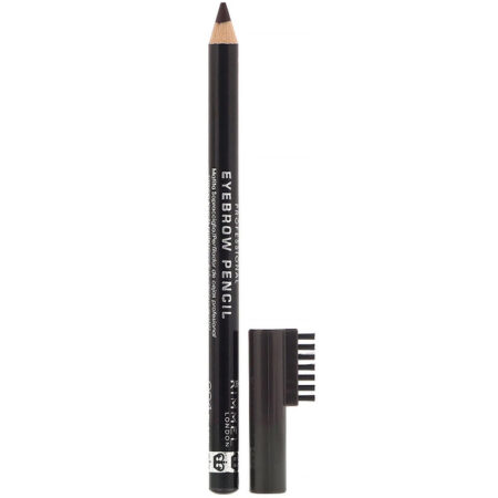 Rimmel London, Lápis de sobrancelha profissional, 004 Marrom-preto, 1,4 g