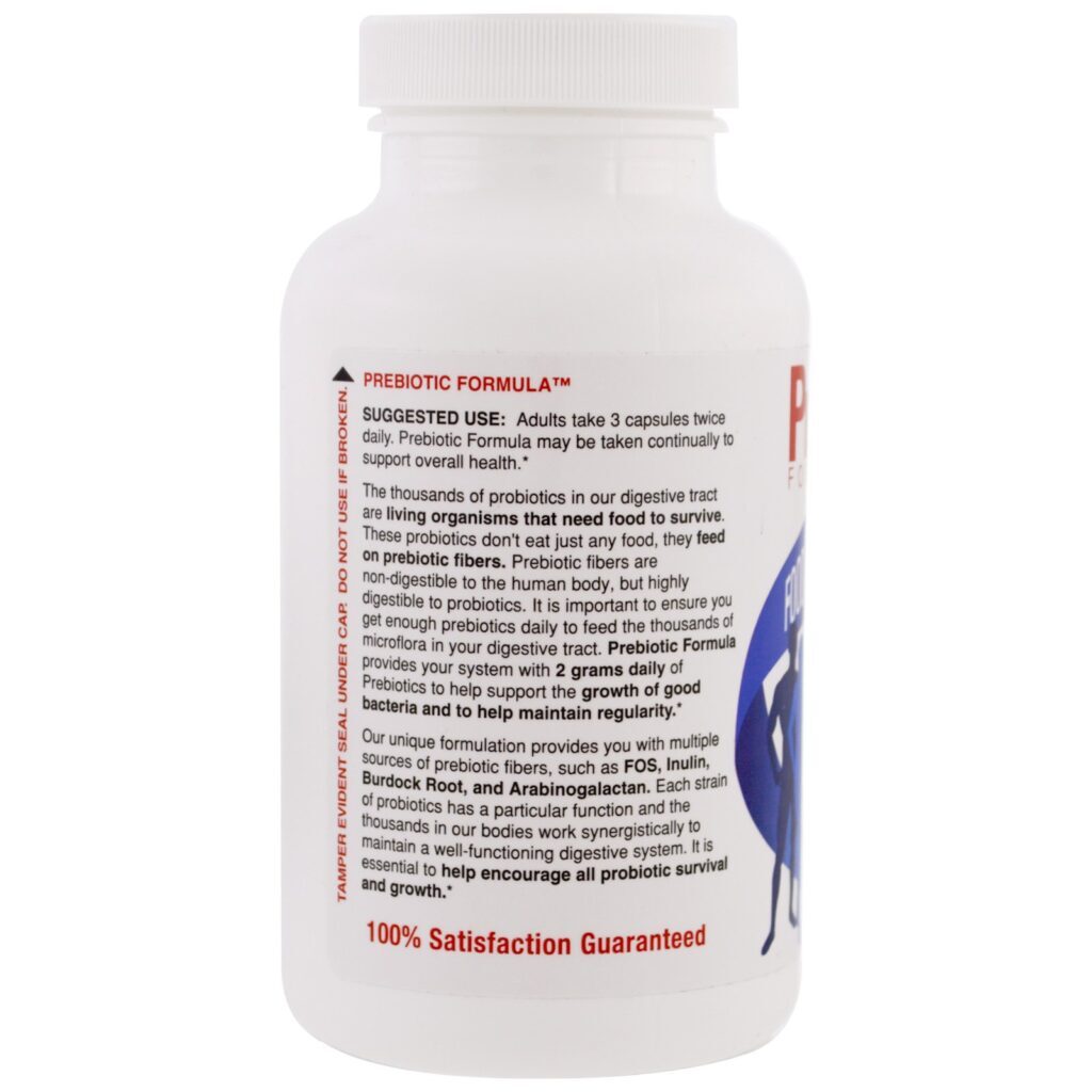 Health Plus, Fórmula Prebiótica, 500 mg, 180 Cápsulas - Imagem 3