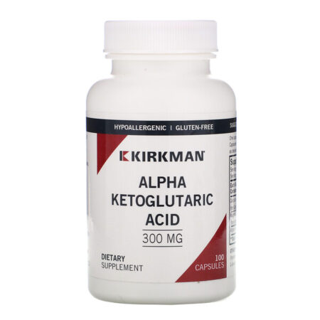 Kirkman Labs, Ácido Alfa-Cetoglutárico, 300 mg, 100 Cápsulas