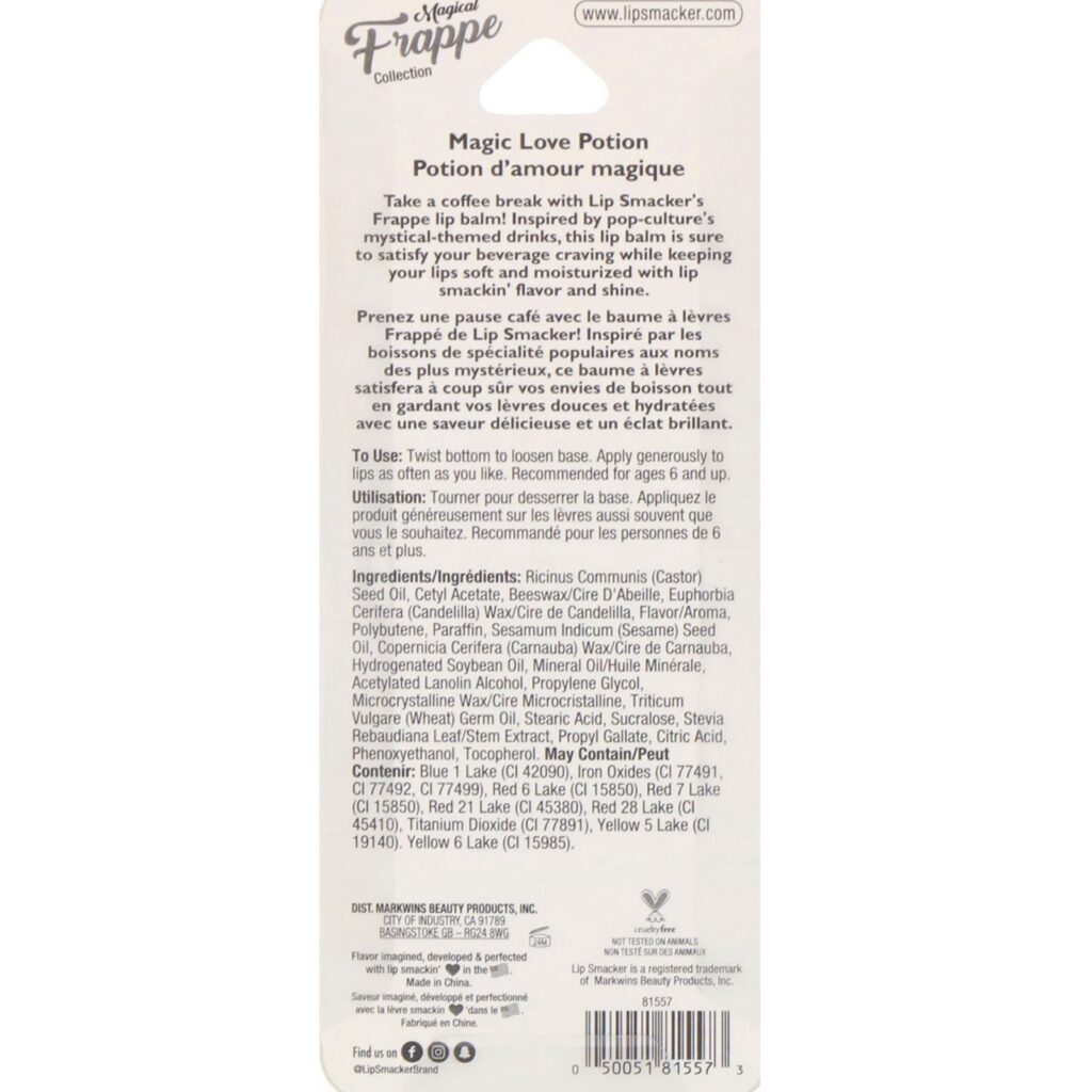 Lip Smacker, Protetor labial copo de frapê, Magic Love Potion, 0,26 oz (7,4 g) - Imagem 2