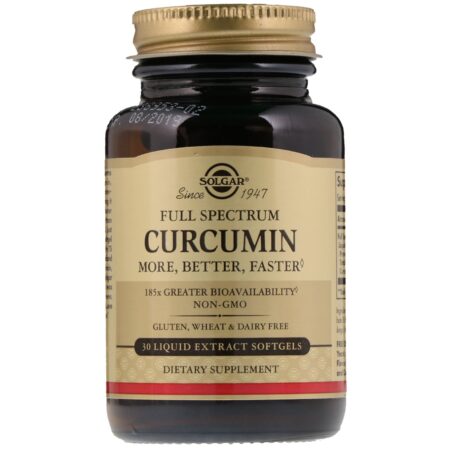 Solgar, Full Spectrum Curcumin, 30 Liquid Extract Softgels - Image 3