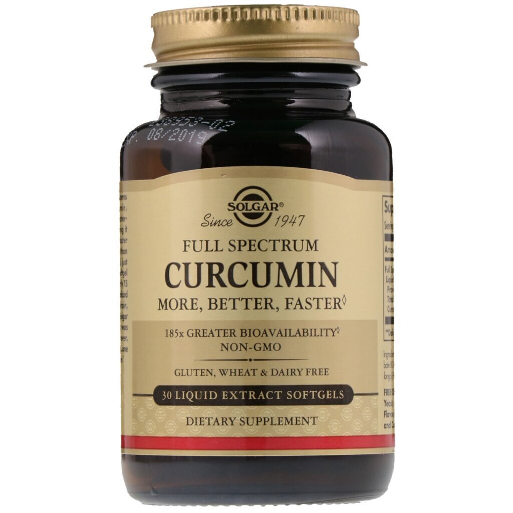 Solgar, Full Spectrum Curcumin, 30 Liquid Extract Softgels - Imagem 3