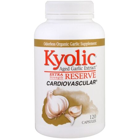 Kyolic, Extrato de Alho Envelhecido, Reserva, Força Extra, 120 Cápsulas