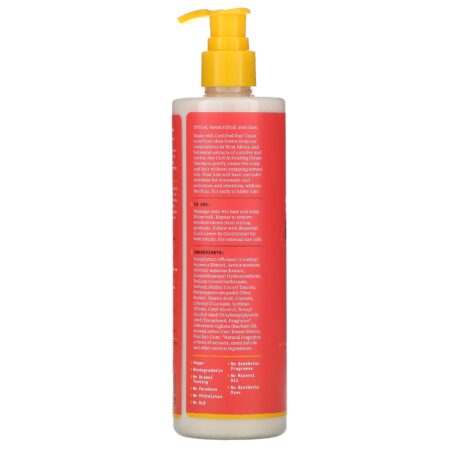 Alaffia, Beautiful Curls, Curl Activating Cream Shampoo, Curly to Kinky, Unrefined Shea Butter, 12 fl oz (354 ml) - Image 2