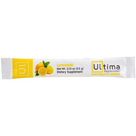 Ultima Replenisher, Pó eletrólito repositor Ultima, Limonada, 10 embalagens, 0,12 oz (3.5 g) Cada - Imagem 3