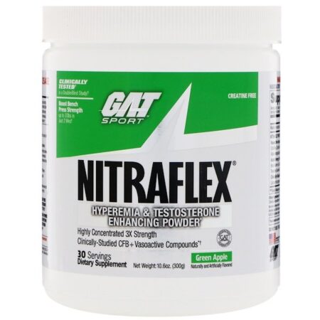 GAT, NITRAFLEX, Green Apple, 10.6 oz (300 g)