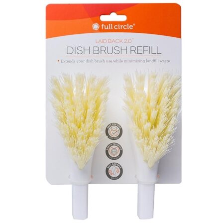 Full Circle, Laid Back 2.0, Dish Brush Refills, 2 Brush Refills