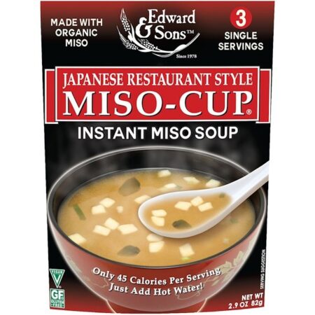 Edward & Sons, Edward & Sons, Miso-Cup, Japanese Restaurant Style, 3 Individual Servings