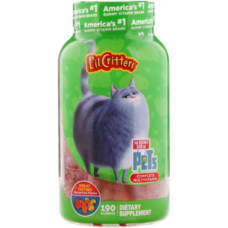 L'il Critters, Complete Multivitamin Gummies, Secret Life of Pets, Natural Fruit Flavors, 190 Gummies - Image 4