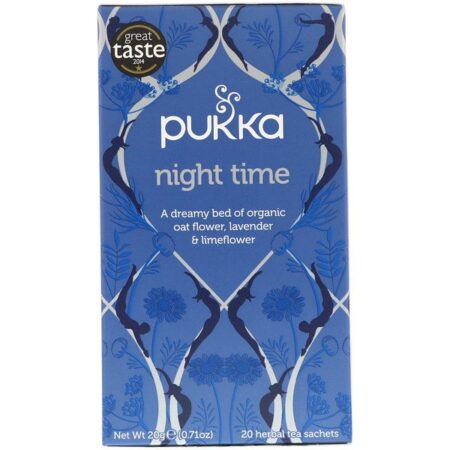 Pukka Herbs, Chá do Período Noturno, Sem Cafeína, 20 sachês de chá de ervas, 0.71 oz (20 g)