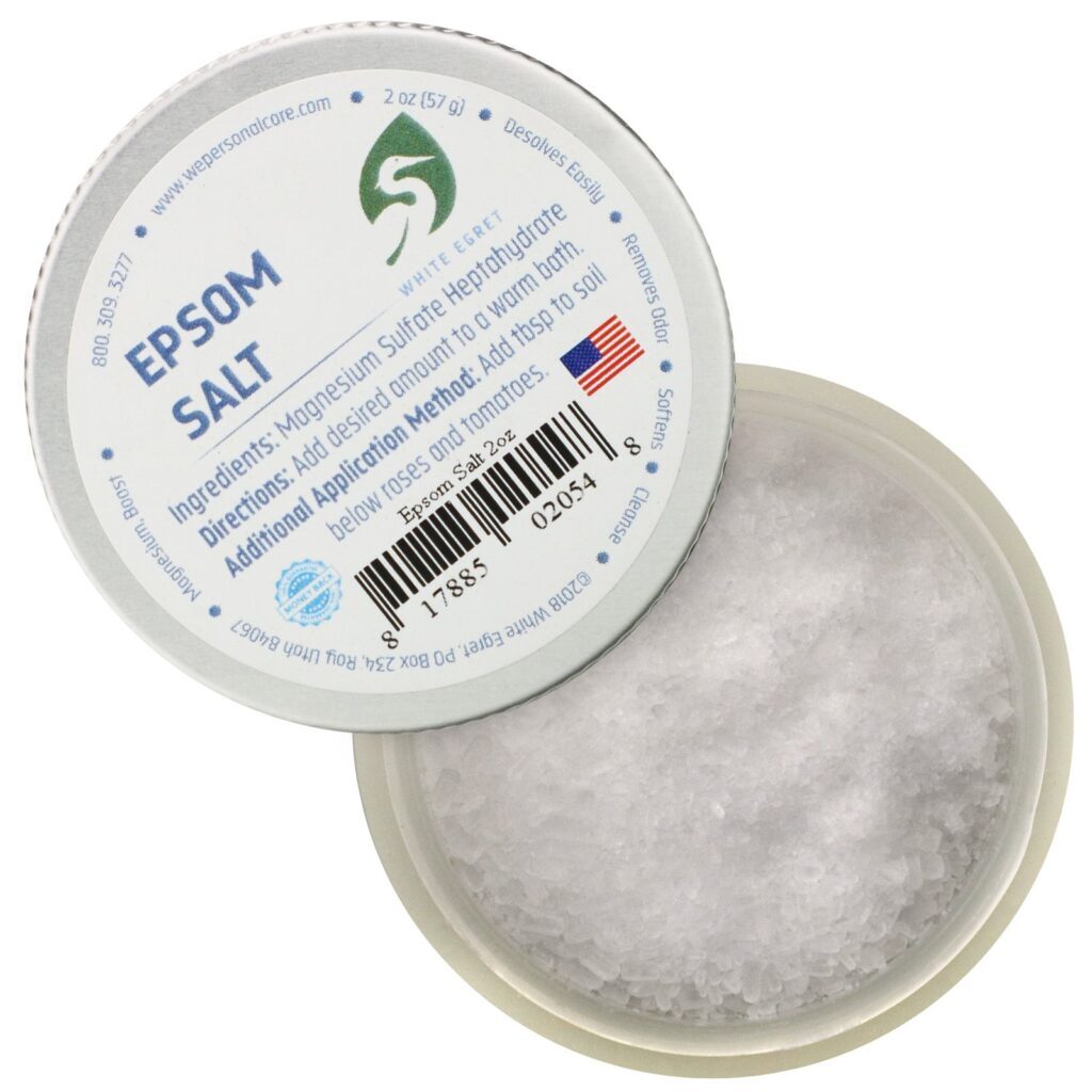 White Egret Personal Care, Sal epsom, 57 g (2 oz) - Imagem 3