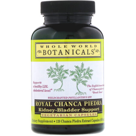 Whole World Botanicals, Quebra-pedra Real, Suporte para Rins e Bexiga, 400 mg, 120 Cápsulas Vegetarianas