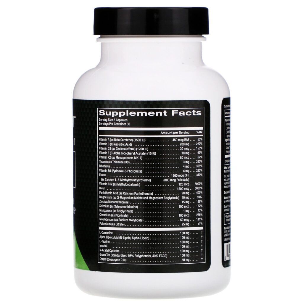 Sierra Fit, Keto Daily, Multivitamínico com Chá Verde, 90 Cápsulas Vegetais - Imagem 2