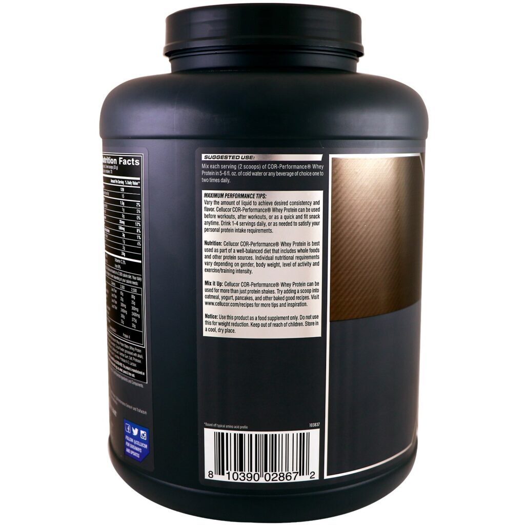 Cellucor, Whey Cor-Desempenho, Chocolate Derretido, 2.352 g (5,19 lb) - Imagem 3