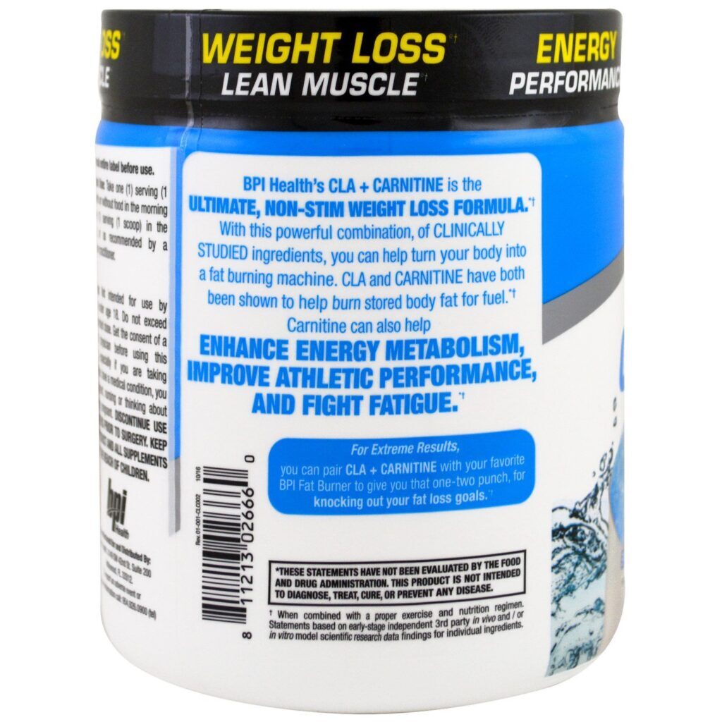 BPI Sports, CLA + Carnitina, Sorvete de Casquinha, 10,58 oz (300 g) - Imagem 3