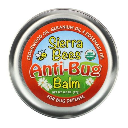 Sierra Bees, Bálsamo Contra Mosquitos, Óleos de Cedro, Gerânio e Alecrim, 17 g (0,6 oz)