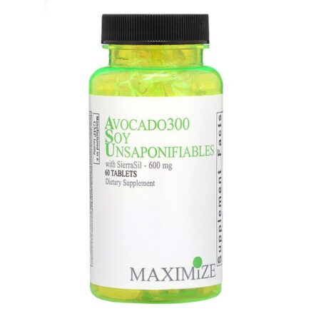 Maximum International, Abacate 300 Insaponificáveis de Soja, 600 mg, 60 comprimidos