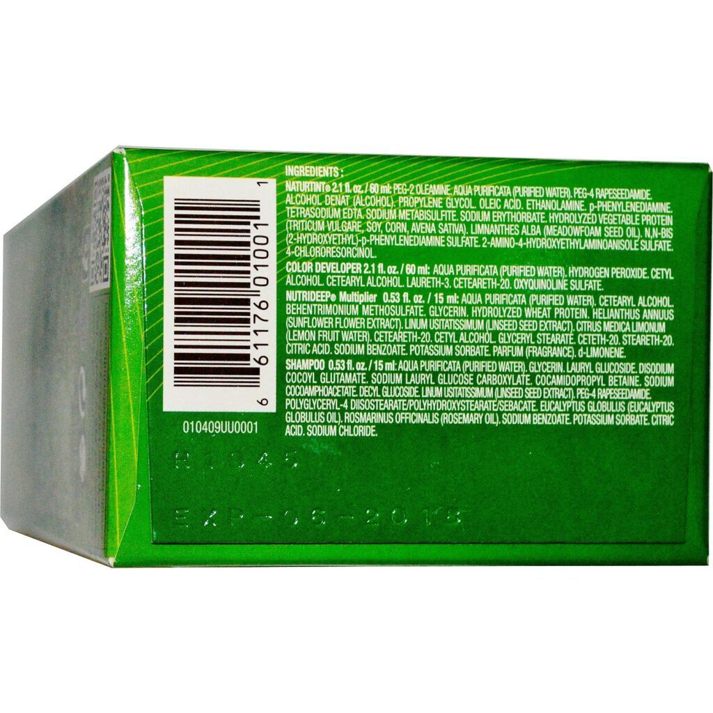 Naturtint, Permanent Hair Color, 1N, Ebony Black, 5,28 fl oz (150 ml) - Imagem 2