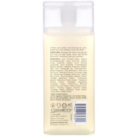 Giovanni, 50:50 Balanced Hydrating-Clarifying Shampoo, 2 fl oz (60 ml) - Image 2