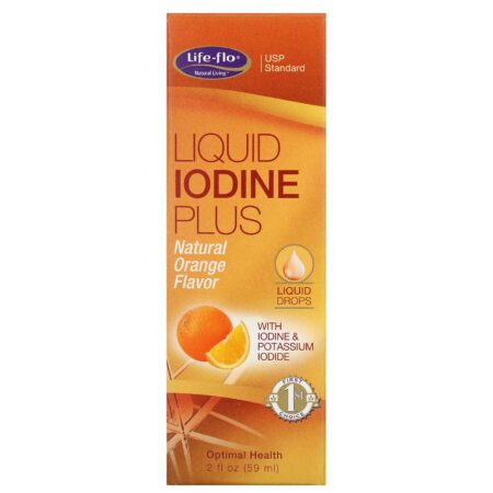 Life-flo, Liquid Iodine Plus, Sabor Natural de Laranja, 59 ml (2 fl oz) - Image 2