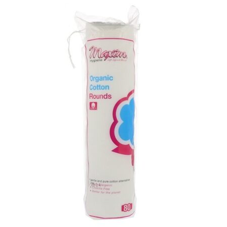 Maxim Hygiene Products, Organic Cotton Rounds, 80 Unidades